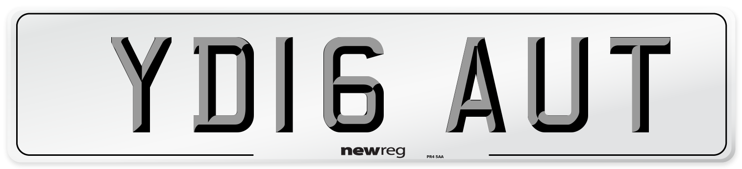 YD16 AUT Number Plate from New Reg